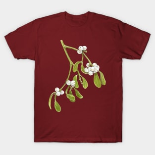 Mistletoe Watercolor T-Shirt